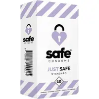 Safe - Condooms Met Siliconen Glijmiddel - Standaard - 10 stuks