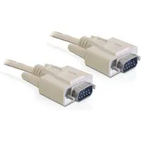 DeLOCK Premium seriële RS232 kabel 9-pins SUB-D (m) - 9-pins SUB-D (m) / gegoten connectoren - 10 meter