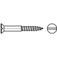 Toolcraft TO-5447040 Verzonken houtschroef 5 mm 90 mm Sleuf DIN 97 Messing 200 stuk(s)