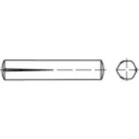 Toolcraft 136092 Conische kerfpaspen (Ø x l) 4 mm x 30 mm Staal 100 stuk(s)