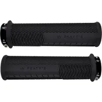Peaty's Paar Monarch Knurl Handvatten Zwart