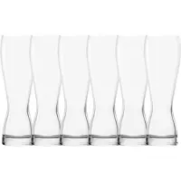 Ich-zapfe Bierglas - Bierglazen - Witbier glazen - 0,3 liter - Set van 6 stuks