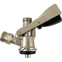 Ich-zapfe Type S Fustkoppeling - Bierfust koppeling - Bajonetkoppeling fust - Koppeling biervat - Bierfustaansluiting - Koppeling voor bierfust - Bovenste uitloop