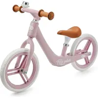 Kinderkraft FLY PLUS Loopfiets - Voor Kinderen vanaf 2 Jaar - Verstelbaar Zadel, Niet-Punctie EVA Wielen, Beperkte Stuurhoek en Ergonomisch Design - Powder Pink