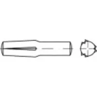 Toolcraft 136412 Gekerfde conische geleidepen (Ø x l) 10 mm x 25 mm Staal 25 stuk(s)