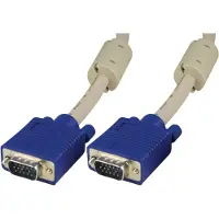 Deltaco RGB-8E, VGA (D-Sub), VGA (D-Sub) Blauw, Wit VGA monitor kabel, 20m