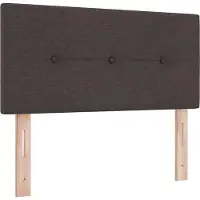 vidaXL Hoogte verstelbaar hoofdbord Donkerbruin 90 cm Stof