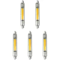 Avide LED Staaflamp R7s Helder - 2W 200lm 3000K - Warmwit Dimbaar - Vervangt 21W - 5 stuks