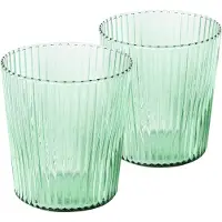 Paveau Bondi - Ribbed Waterglazen - 2 Stuks - Duurzaam Borosilicaatglas