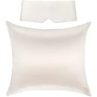 Silk Heaven Perfect Sleep Set Soft Ivory - Kussensloop & Slaapmasker - - 60x70cm