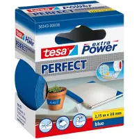 TESA Plakband textiel 38mmx2.75m blauw | 6 stuks