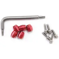 Sram hydraulische schijfrem slang montageset bevat 5 schroefdraad slangpilaren 5 rode comp fittingen 1 T8 Torx