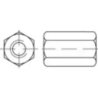 Toolcraft 138238 Zeskantmoeren M24 DIN 6334 Staal Galvanisch verzinkt 10 stuk(s)