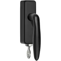 Formani Basics LB18H-DKLOCK-O draaikiepgarnituur afsluitbaar - mat zwart