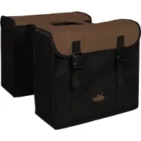 Greenlands Bicycle Bags - Dubbele Fietstas - 34 Liter - Zwart/Bruin