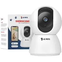 JC Pets Huisdiercamera met App - Petcam - Hondencamera en Beveiligingscamera - Camera Huisdier - Bewakingscamera - Baby Camera - Wifi - Wit