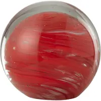 J-Line presse-papier twister rond glas large 17.5x17.5x17cm