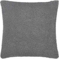 QUVIO Sierkussenhoes teddy - 45x45cm – Donker grijs