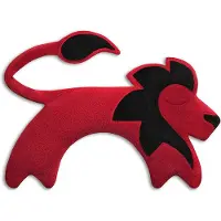 Leschi Warmtekussen Juri Leeuw - Rood