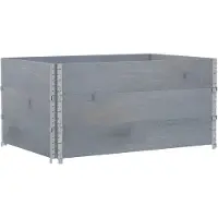 vidaXL Plantenbak 120x80 cm massief grenenhout grijs