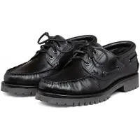 Van lier leren bootschoenen zwart male | Maat: 43