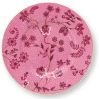 Pip studio Petit Four Bord Jolie Flowers Pink 12cm (Set van 6)