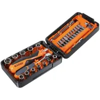 Beta 900/C39N Assortiment van 11 zeskant doppen | 21 bitjes en 7 toebehoren - 009000947 009000947
