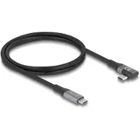 DeLOCK USB-C kabel | haaks/recht | USB4 40 Gbps | PD 240W | 8K 60Hz | 1 meter