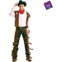 MOM Cowboy Man Costume Bruin S Kinderen