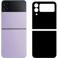 EKO , Back Glass Protector geschikt voor Samsung Galaxy Z Flip 4 - Full Body, Zwart