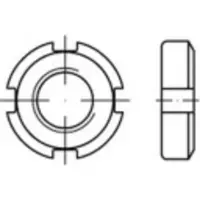 Toolcraft 147142 Kruisgleufmoeren M24 DIN 70852 Staal 10 stuk(s)