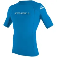 O'Neill Basic Skins S/S Rashguard Junior Blauw - Wit 152