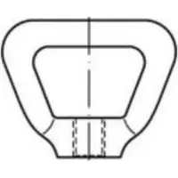 Toolcraft 1069484 Kooimoeren M8 DIN 80704 RVS A4 1 stuk(s)