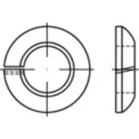 Toolcraft 147239 Veerring Binnendiameter: 20.5 mm DIN 74361 Verenstaal Galvanisch verzinkt 100 stuk(s)