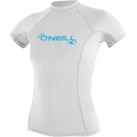 O'Neill Basic Skins S/S Rashguard Dames Wit XS