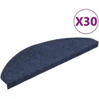 vidaXL Trapmatten zelfklevend 30 st 65x22,5x3,5 cm blauw