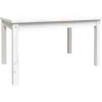 vidaXL Tuintafel 82,5x50,5x45 cm massief grenenhout wit