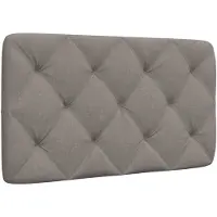 vidaXL Hoofdbordkussen 80 cm stof taupe