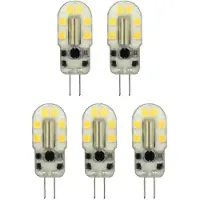 Avide G4 LED Insteeklamp 2W 12V - 4000K - 200lm - LED Lampjes Insteek - Wit licht - Vervangt 21W lamp - 5 stuks