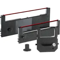 Bürk Mobatime Printlint-cassette voor Bürk tijdregistratiesystemen K 975 en K 1300, zwart/rood