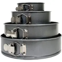 Krumble Springvormen set van 4 - Diameter 26, 24, 18 en 12 cm