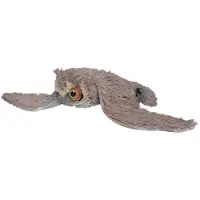Nature Planet Pluche Oehoe uil - zachte pluche stof - knuffel vogel - vliegend - 40 cm