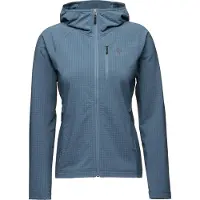 Black Diamond - Women's Coefficient Storm Full Zip Hoody - Fleecevest S, blauw