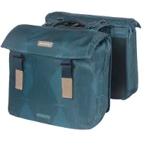 Basil Dubbele tas voor fiets Elegance - Blauw