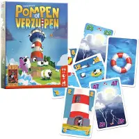 999 Games - Pompen of Verzuipen - Kaartspel - Kinderspel - Gezelschapsspel - Educatief spel - Actiespel - Klein cadeautje - bevat spelregels in NL, EN en FR
