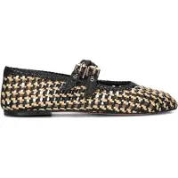 Inuovo Dames Ballerina's D47001 - Zwart - Maat 41