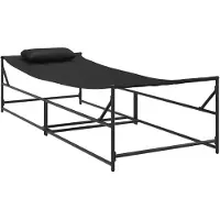 vidaXL Tuinzonnebed 2 st Antraciet Gepoedercoat staal