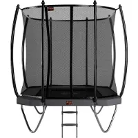 Avyna Trampoline Pro-Line 380 x 255 + Royal Class Veiligheidsnet + Ladder Grijs