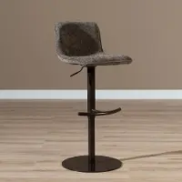 Bronx Velvet barkruk Jack bruin 60-82 cm