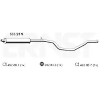 ERNST 505239 Uitlaat middendemper